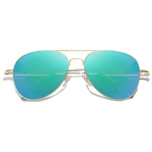 Classic Aviator Sunglasses Metal Spring Hinges SJ1030 Green